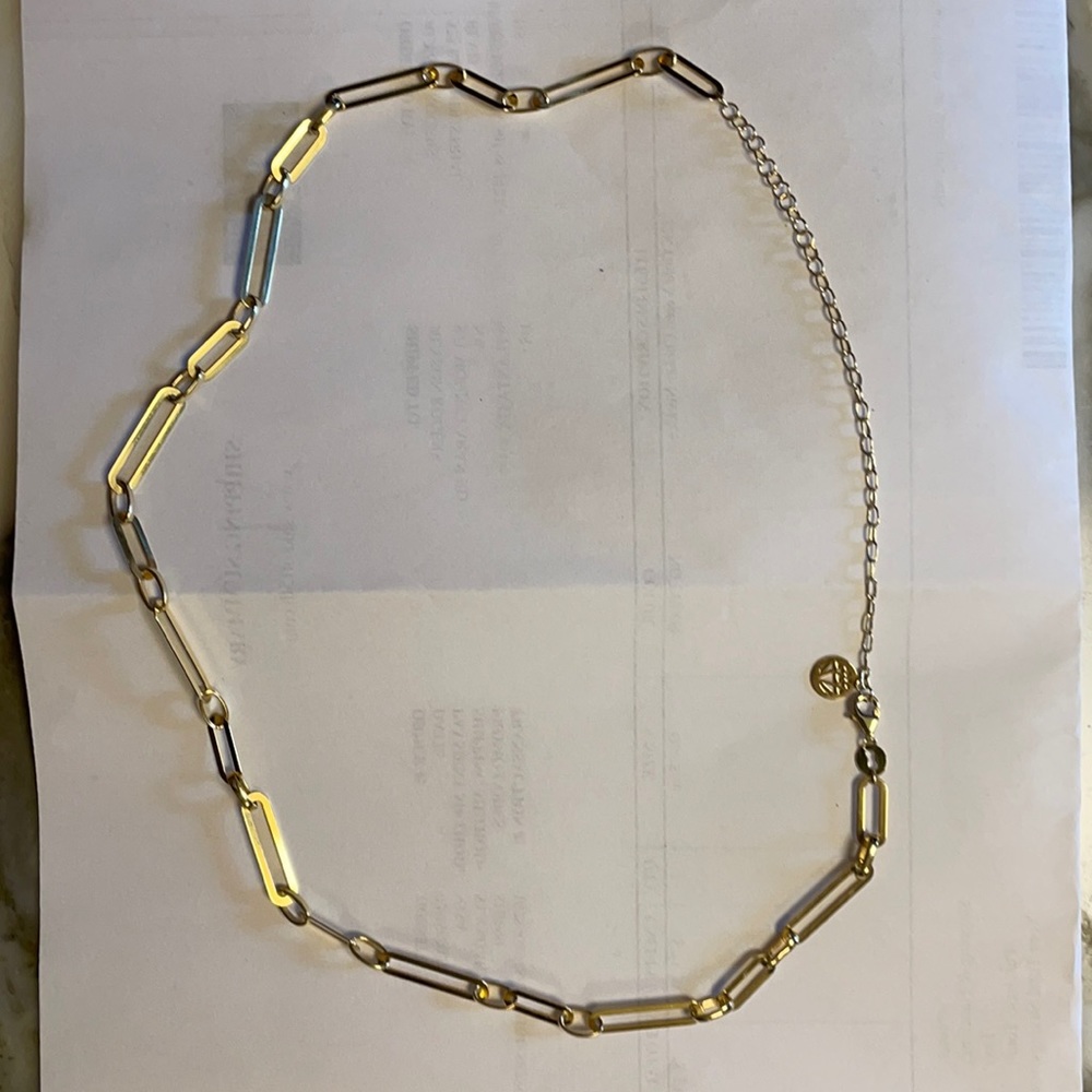 Saks 22k gold plated adjustable choker